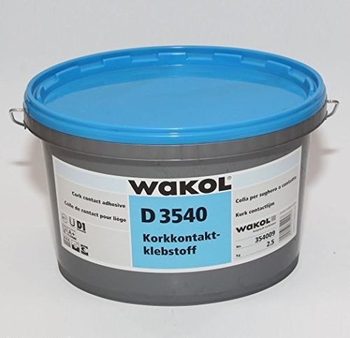 WAKOL D 3540 Cork Contact Adhesive 2.5Kg - Coverage 200g/m2 [12.5m2]